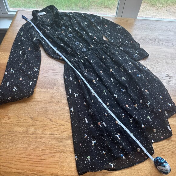 Chanya Retro Black Novelty Print Dress - Picture 9 of 9